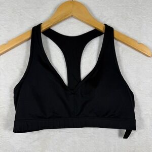 Victoria‎ Sport Womens Black Strappy Racerback Padded Sports Bra Small